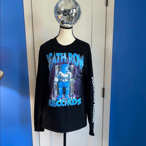 Death Row Records Black Long Sleeve Tee - Picture 1 of 6